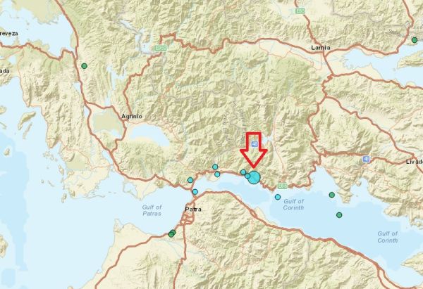 Σεισμός 4,2 Ρίχτερ "κούνησε" περιοχές της Αιτωλοακαρνανίας και της Αχαΐας