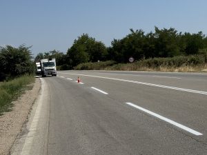 Αυτοψία του Αντιπεριφερειάρχη Κ.Τέλιου σε σημεία που ολοκληρώθηκε η διαγράμμιση στο οδικό δίκτυο