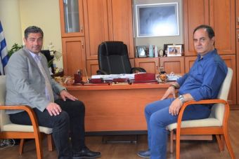 Συνάντηση του Καρδιτσιώτη Αντιπροέδρου του ΕΛΓΑ Ν. Δούκα με το Δήμαρχο Καρδίτσας Β. Τσιάκο