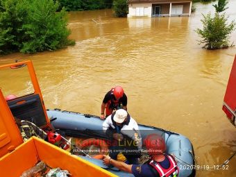 727 διασώσεις πραγματοποίησε η Π.Υ. στη Θεσσαλία, οι περισσότερες στο ν. Καρδίτσας
