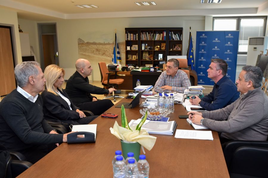 Συνάντηση του Περιφερειάρχη Θεσσαλίας Δ. Κουρέτα με αντιπροσωπεία του Μεσογειακού Κέντρου Καινοτομίας για την Ενιαία Υγεία (MED - OHC)