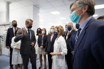 Στα εγκαίνια των 50 νέων κλινών ΜΕΘ στο Νοσοκομείο Σωτηρία παρευρέθηκε ο Πρωθυπουργός Κ. Μητσοτάκης