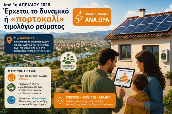 Πορτοκαλί τιμολόγια: τι σημαίνουν για τα νοικοκυριά της Καρδίτσας που έχουν - ή σκέφτονται - φωτοβολταϊκά