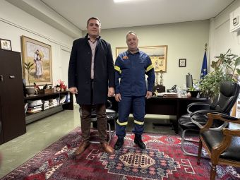 Εθιμοτυπική συνάντηση του Αντιπεριφερειάρχη Καρδίτσας με το νέο Διοικητή των Π.Υ. του ν. Καρδίτσας