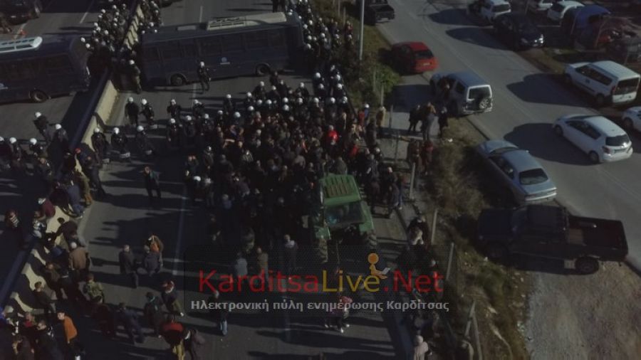 Διακοπή κυκλοφορίας οχημάτων στην π.Ε.Ο. Λάρισας - Αθηνών από κόμβο Βιοκαρπέτ έως κόμβο Νίκαιας