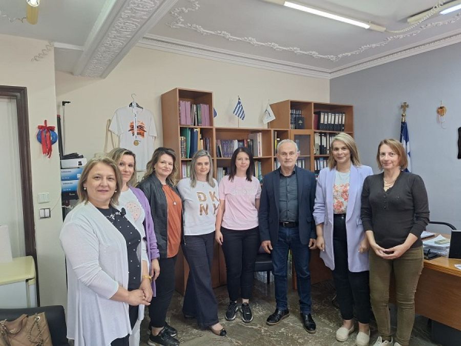 Συνάντηση εργασίας του Διευθυντή Π.Ε. Καρδίτσας με την Αντιδήμαρχο Πρόνοιας - Εθελοντισμού &amp; Δημόσιας Υγείας του Δ. Καρδίτσας