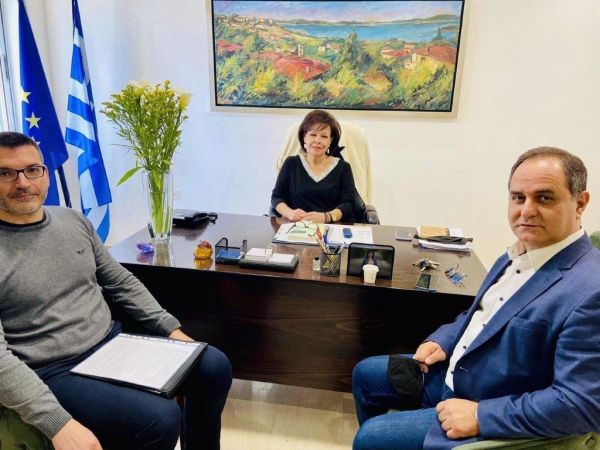 Συνάντηση της Βουλευτή Καρδίτσας κας. Σκόνδρα Ασημίνας με τη διοίκηση της ΑΝ.ΚΑ Α.Ε.