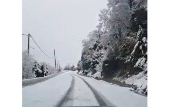 Στα λευκά τα ορεινά της Καρδίτσας το πρωί του Σαββάτου (16/12) - Live Camera από το Μορφοβούνι