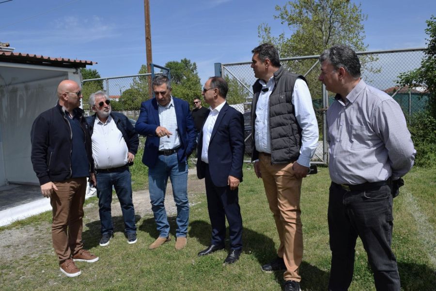 Επίσκεψη Κουρέτα και Τσιάκου στην περιοχή του Αγίου Νικολάου - Θα γίνει ανάπλαση μέσω του Β.Α.Α.