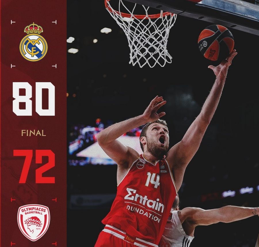 Euroleague: Έχασε το πρώτο "match ball" στη Μαδρίτη ο Ολυμπιακός - Προκρίθηκε στο Final 4 η Φενέρ
