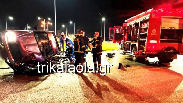 Σοβαρός τραυματισμός 19χρονου σε τροχαίο στην Τρικάλων - Πύλης (+Φωτο)