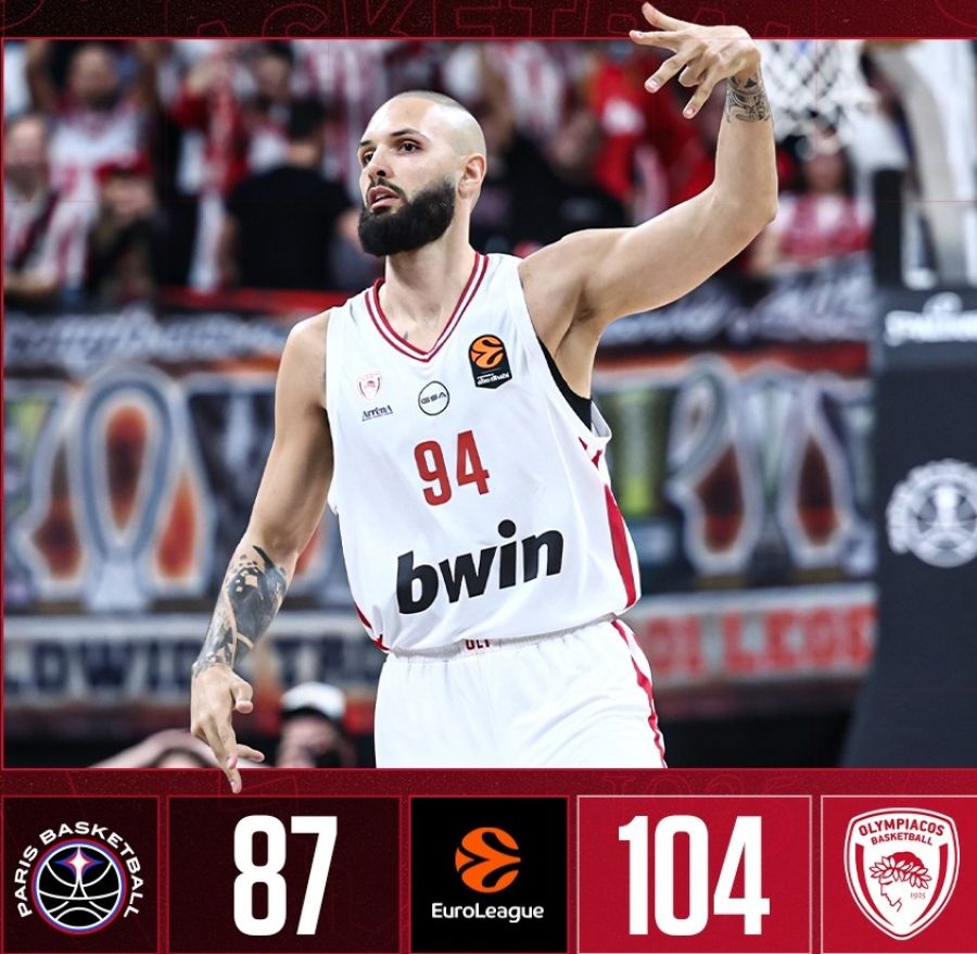 Euroleague: Πέρασε εύκολα από το Παρίσι ο Ολυμπιακός