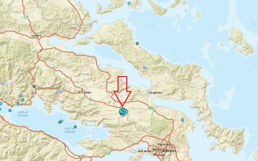 Σεισμός 3,7 Ρίχτερ κοντά στη Θήβα