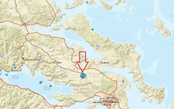 Σεισμός 3,7 Ρίχτερ κοντά στη Θήβα