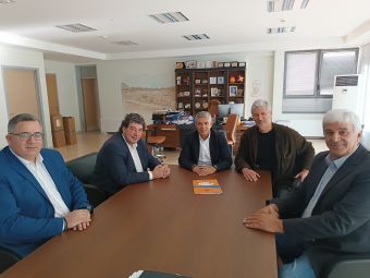 Συνάντηση Περιφερειάρχη Θεσσαλίας και προέδρου της ΕΣΑΚΕ για τις λεπτομέρειες του All Star Game στο "Γ. Μπουρούσης"