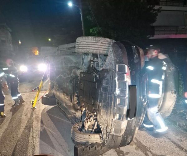 Τροχαίο με δύο τραυματίες στα Τρίκαλα (+Φωτο)