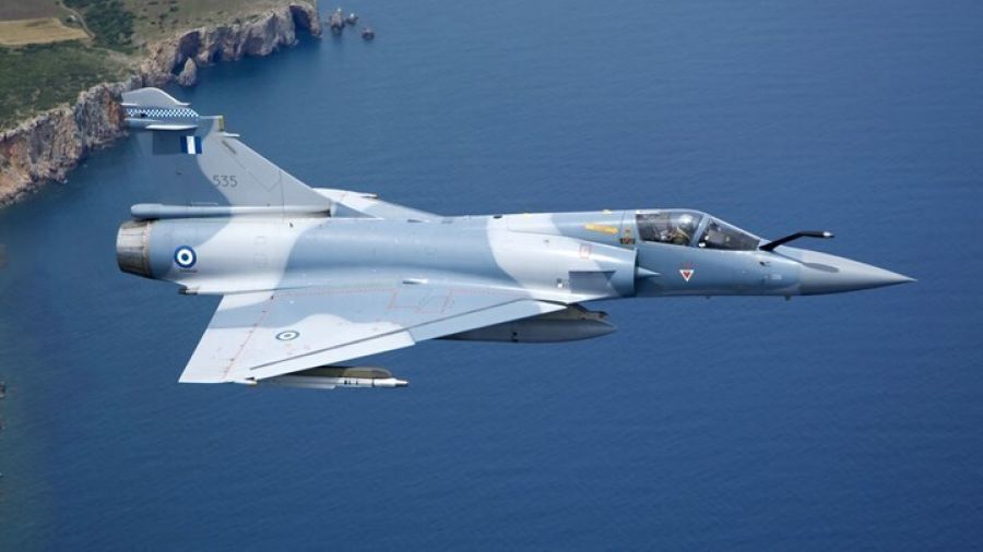 Εγκατάλειψη Μιράζ 2000-5 στην Αεροπορική Βάση Τανάγρας - Σώος ο πιλότος