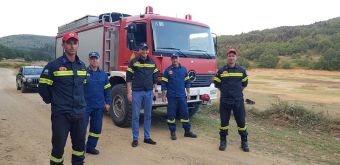 Σε περιπολία με τους πυροσβέστες συμμετείχε ο Αντιπεριφερειάρχης Καρδίτσας Κ. Νούσιος
