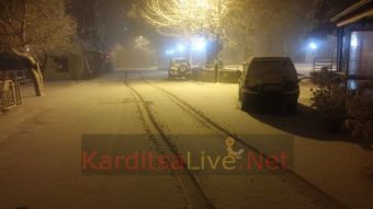 Σφοδρή χιονόπτωση στα ορεινά και ημιορεινά της Καρδίτσας