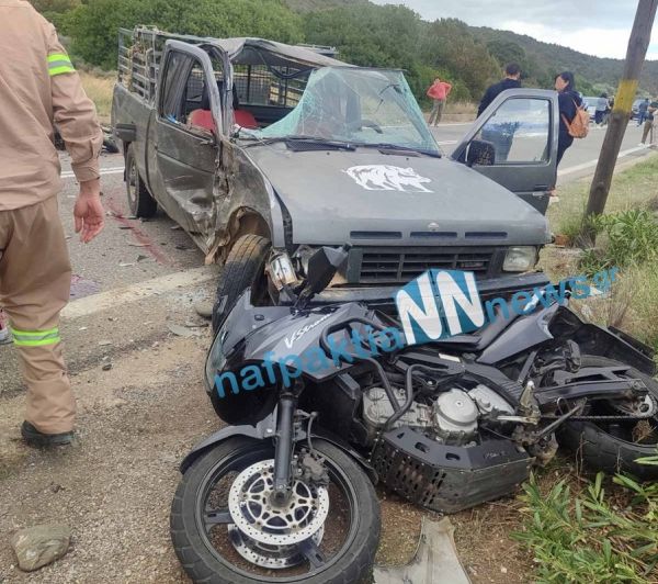 Σύγκρουση δύο μηχανών με ΙΧ με έναν νεκρό και έναν τραυματία στον Άγιο Νικόλαο Φωκίδας