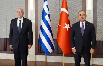 Αντιπαράθεση Δένδια - Τσαβούσογλου κατά τη διάρκεια της συνέντευξης τύπου (+Βίντεο)