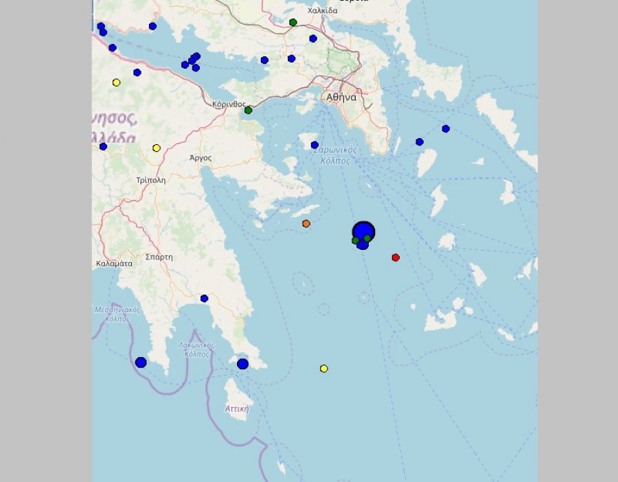 Σεισμός 4,1 Ρίχτερ στο Μυρτώο πέλαγος κούνησε και την Αττική