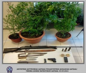 Σύλληψη άνδρα για κατοχή ναρκωτικών και όπλων στην περιοχή των Τεμπών