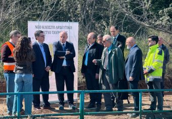 Επίσκεψη Κ. Τσιάρα και Θαν. Κοντογιώργη στα έργα κατασκευής του κλειστού δικτύου άρδευσης του ΤΟΕΒ Ταυρωπού