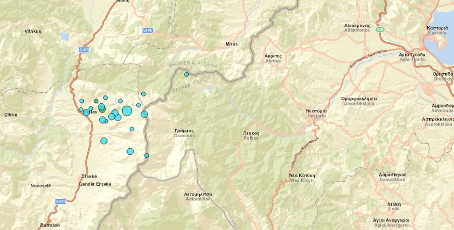 Σεισμός 4,4 Ρίχτερ τα ξημερώματα της Πέμπτης (23/3) στα όρια Ελλάδας - Αλβανίας