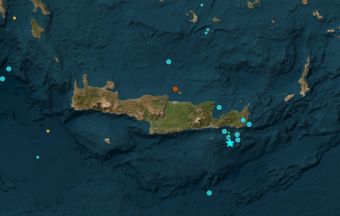 Ισχυρός σεισμός 5,7 Ρίχτερ στο θαλάσσιο χώρο, νότια της Π.Ε. Λασιθίου