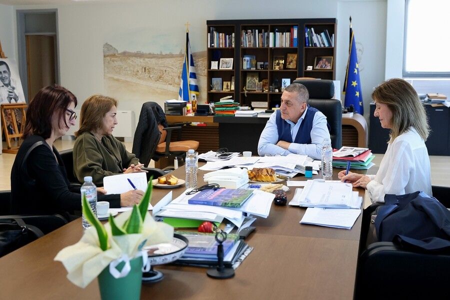 Συνάντηση του Περιφερειάρχη Θεσσαλίας με την Γενική Διευθύντρια της Γενικής Διεύθυνσης Περιφερειακής και Αστικής Πολιτικής της Ε.Ε Θ. Χριστοφίδου