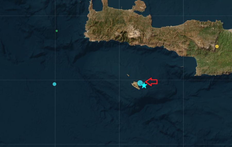 Ισχυρός σεισμός 5,3 Ρίχτερ στο θαλάσσιο χώρο, κοντά στην Γαύδο
