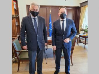 Συνάντηση Σκάρλου - Πέτσα για τα έργα που θα προταχθούν από το Δήμο για το πρόγραμμα "Αντ. Τρίτσης"