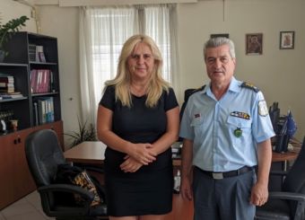 Συνάντηση της Διοικήτριας του Γ.Ν. Καρδίτσας με τον Αστυνομικό Διευθυντή της Δ/νσης Αστυνομίας Καρδίτσας