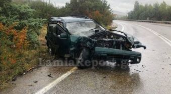 Σύγκρουση τζιπ με λεωφορείο του ΚΤΕΛ Τρικάλων στο Δομοκό (+Φώτο)