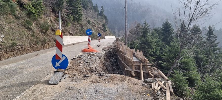 Τις εργασίες αποκατάστασης των ζημιών στην Επ.Ο Πευκόφυτου – Αγίου Νικολάου επέβλεψε ο Κ. Νούσιος
