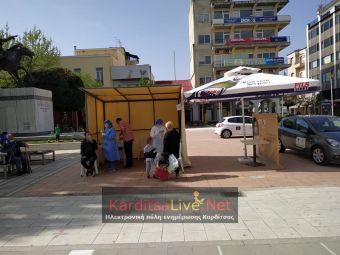 7 θετικά rapid tests στην κεντρική πλατεία της Καρδίτσας την Μ. Πέμπτη (29/4)