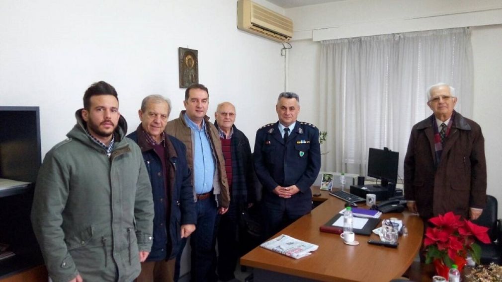 Εθιμοτυπική επίσκεψη του Σ.Ε.Α.Ν. Καρδίτσας στην Αστυνομική Δ/νση Καρδίτσας