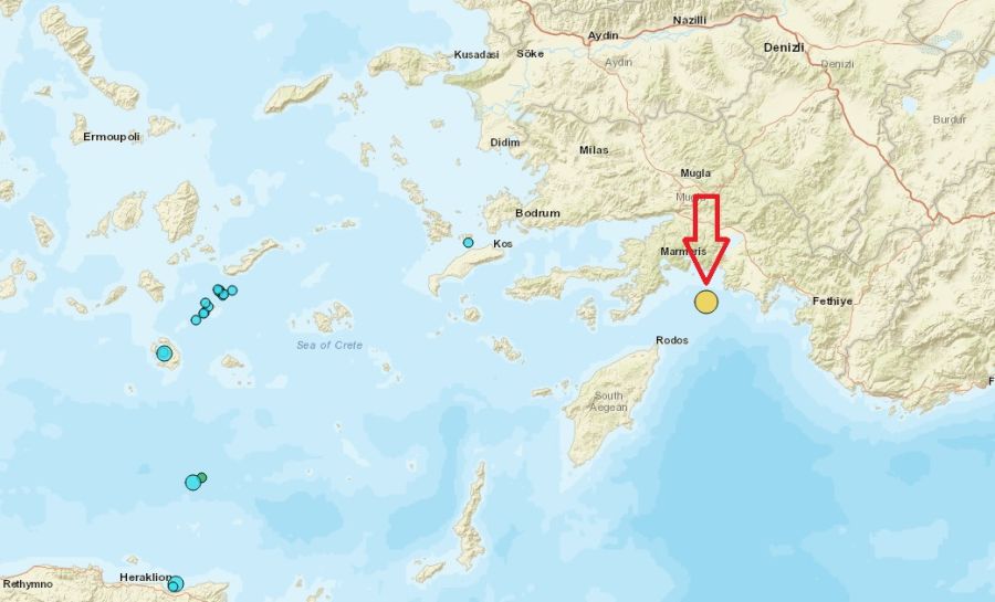 Σεισμός 4,5 Ρίχτερ "κούνησε" τη Ρόδο τα ξημερώματα της Τετάρτης (22/10)
