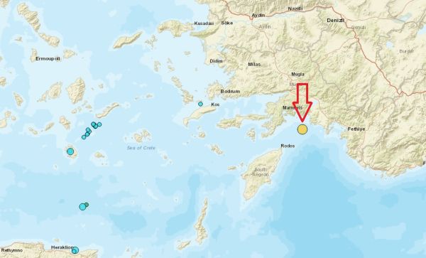 Σεισμός 4,5 Ρίχτερ "κούνησε" τη Ρόδο τα ξημερώματα της Τετάρτης (22/10)