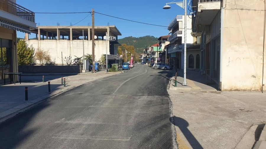 Δήμος Μουζακίου: Ολοκληρώθηκαν οι εργασίες ασφαλτόστρωσης σε τμήμα της οδού Δημάρχου Αντώνη Βασιλείου