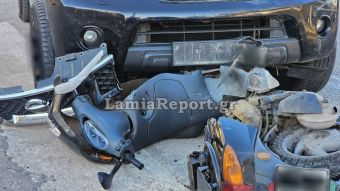 Λαμία: Σοβαρός τραυματισμός δικυκλιστή σε τροχαίο