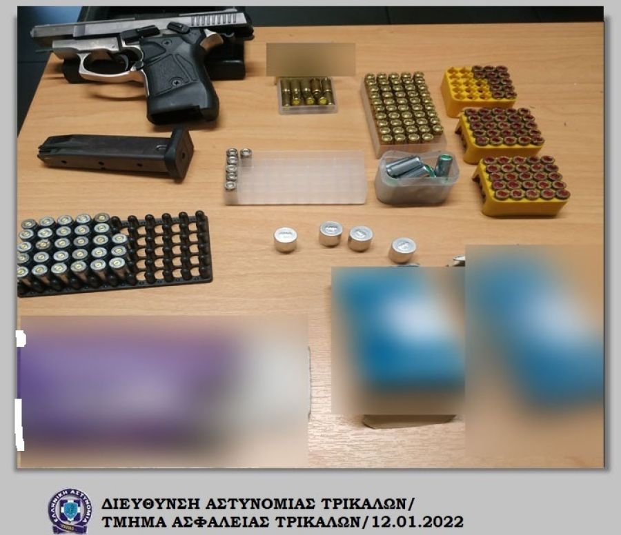 Τρίκαλα: Σύλληψη άνδρα για παράβαση του νόμου περί όπλων