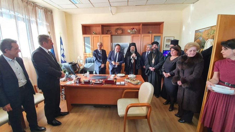 Ευχές για την ονομαστική του εορτή δέχθηκε ο Δήμαρχος Καρδίτσας Β. Τσιάκος