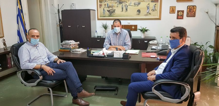 Τον Αντιπεριφερειάρχη Κ. Νούσιο επισκέφτηκε ο νέος Δ.Δ.Ε. Σ. Παππάς