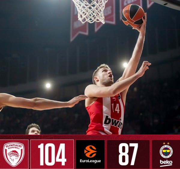 Euroleague: Σπουδαία νίκη του Ολυμπιακού επί της Φενέρ στο ΣΕΦ