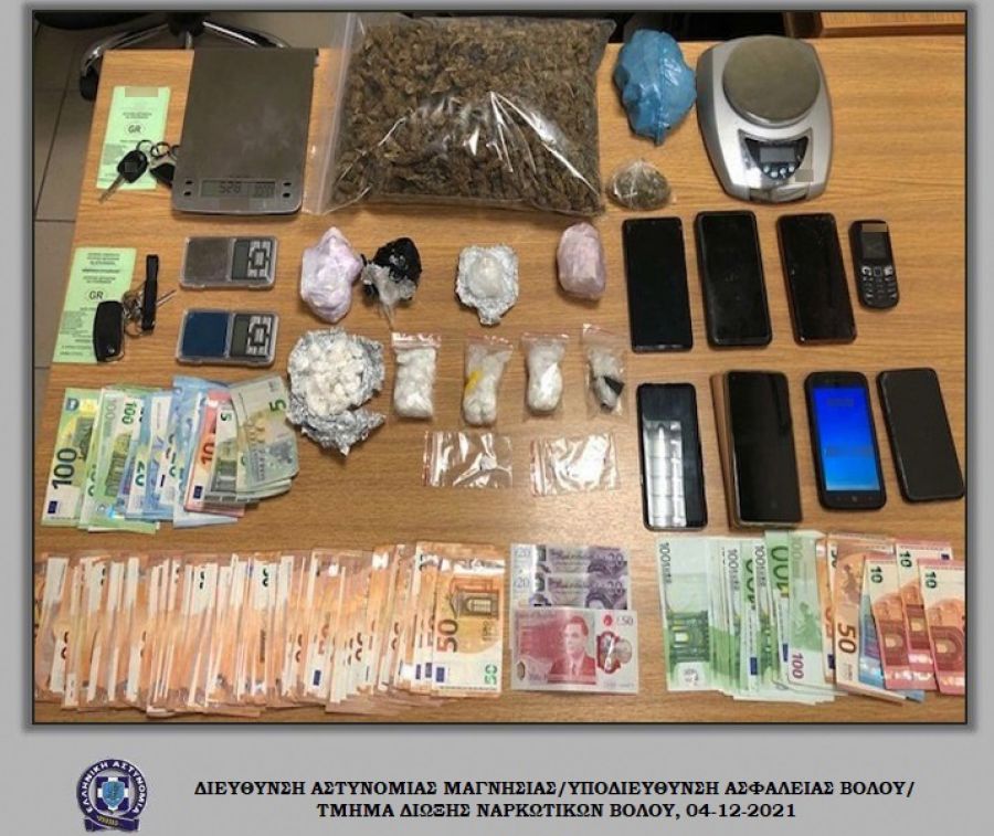 Εξαρθρώθηκε εγκληματική οργάνωση που διακινούσε ναρκωτικές ουσίες στην ευρύτερη περιοχή του Βόλου