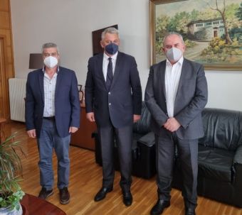 Συνάντηση Θ. Σκάρλου με τον Υποστράτηγο «Θεσσαλάρχη» της ΕΛ.ΑΣ. και τον Αστυνομικό Διευθυντή Καρδίτσας