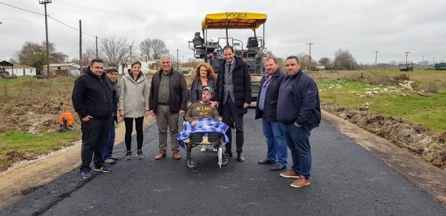 Ασφαλτόστρωση δρόμου στην Τ.Κ. Μάρκου για διευκόλυνση προσβασιμότητας ΑμεΑ από την Π.Ε. Καρδίτσας