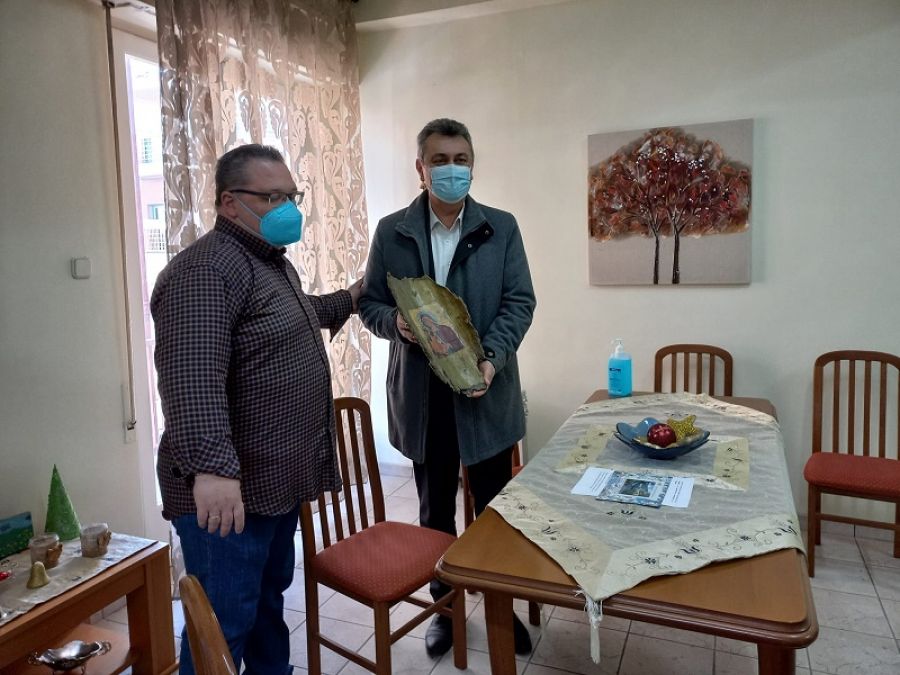Επίσκεψη του Βουλευτή Καρδίτσας Γ. Κωτσού στον Ξενώνα Ζέφυρος του Γ. Ν. Καρδίτσας